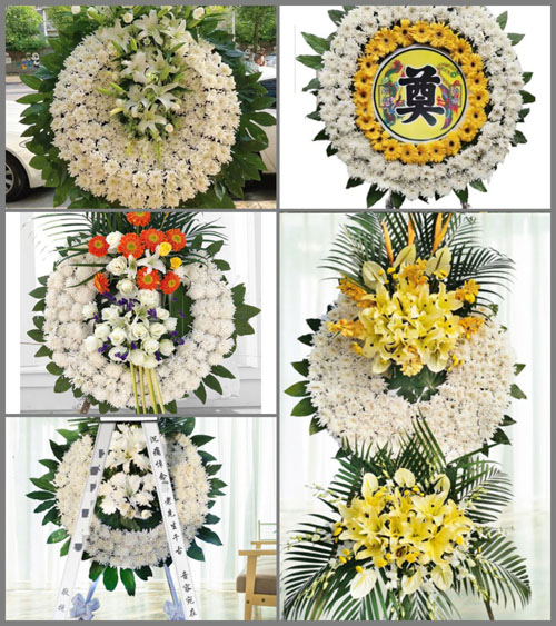 广东广州市花都区花东镇四联村花圈速递